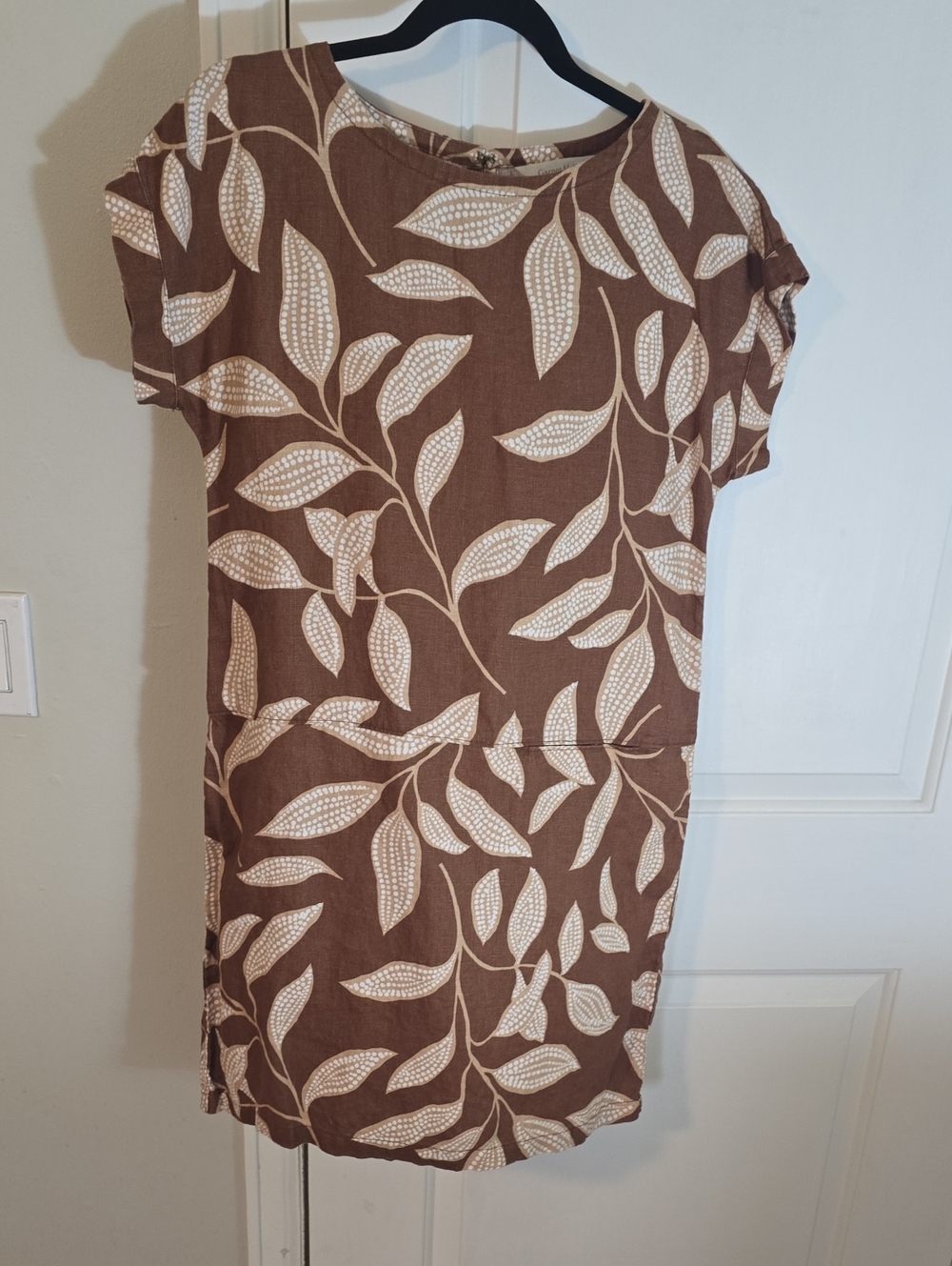 Garnet Hill Leaf Fabric Dress